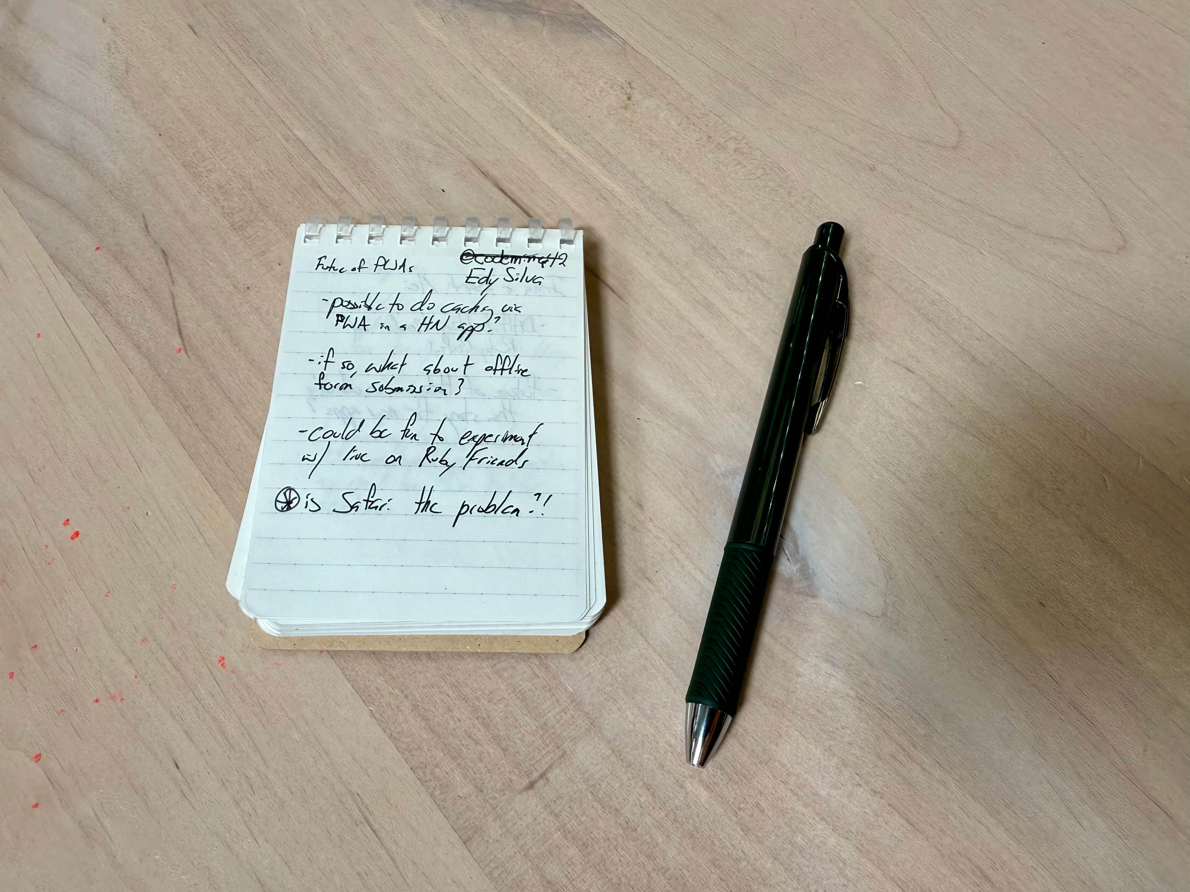Small notebook, big ideas