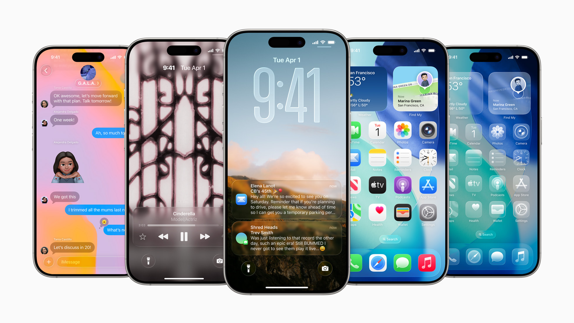 iOS 26 showing off Liquid Glass