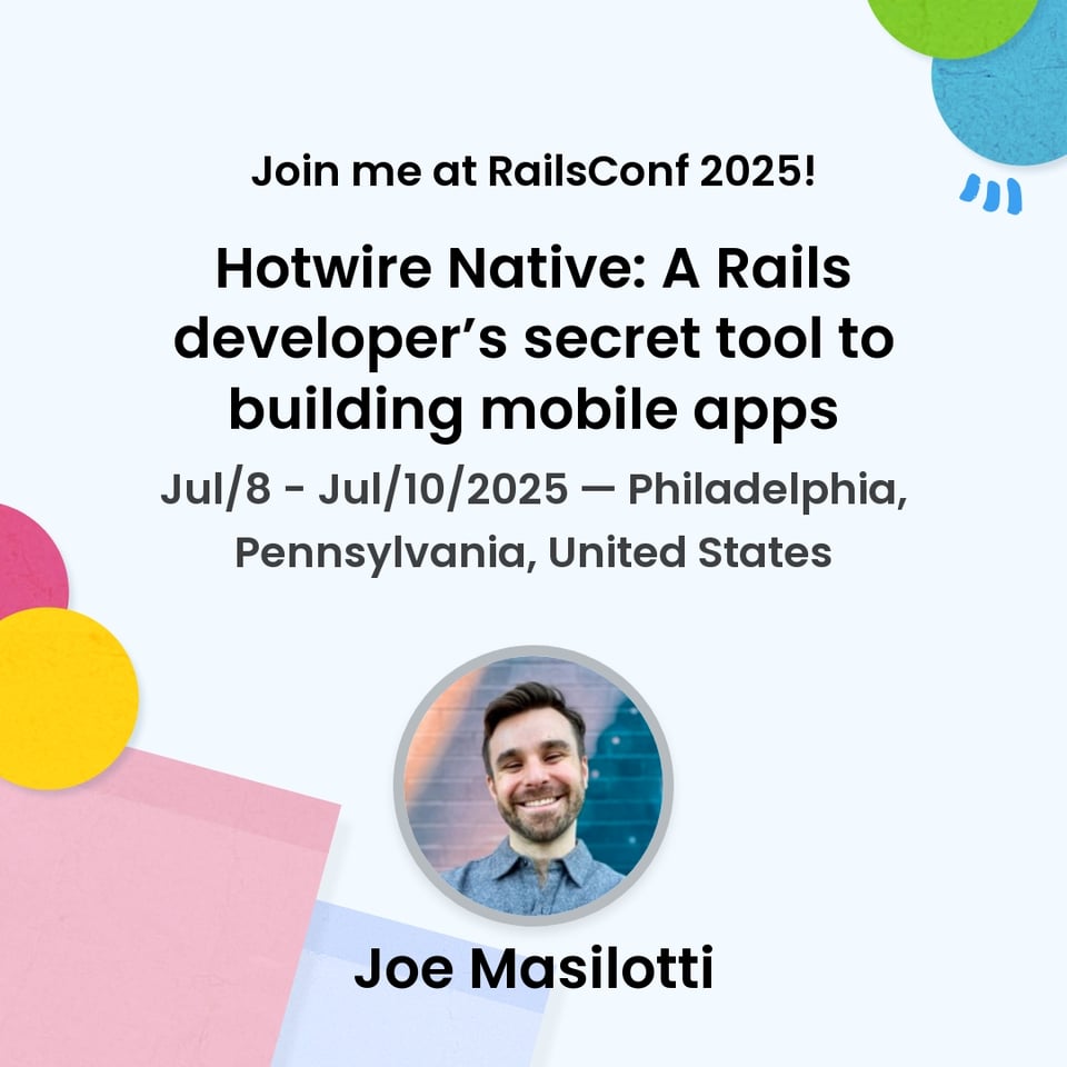 RailsConf 2025 workshop announcement
